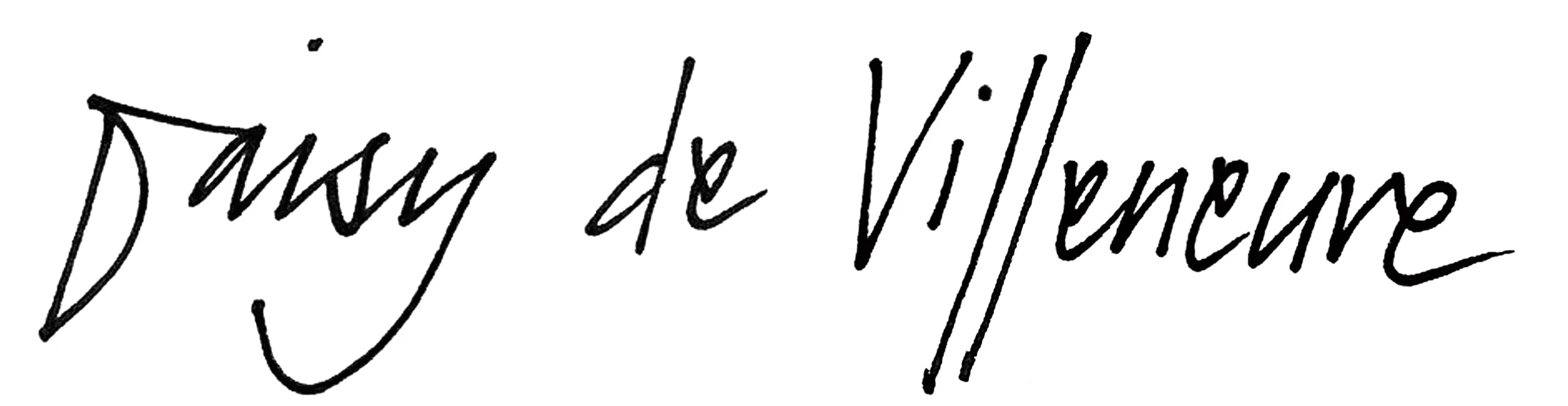 Daisy de Villeneuve signature